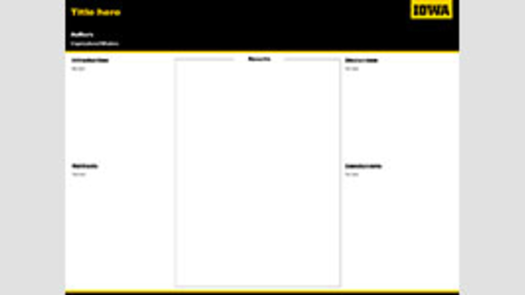 University of Iowa Templates Design Center The University of Iowa University of Iowa Templates Design Center The University of Iowa