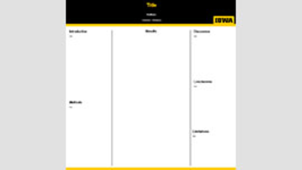 University of Iowa Templates Design Center The University of Iowa University of Iowa Templates Design Center The University of Iowa